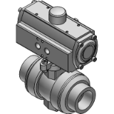 S TYPE Pneumatic BALL VALVE (Direct Mount), Double Action (Thread) - ANSI/ASTM
